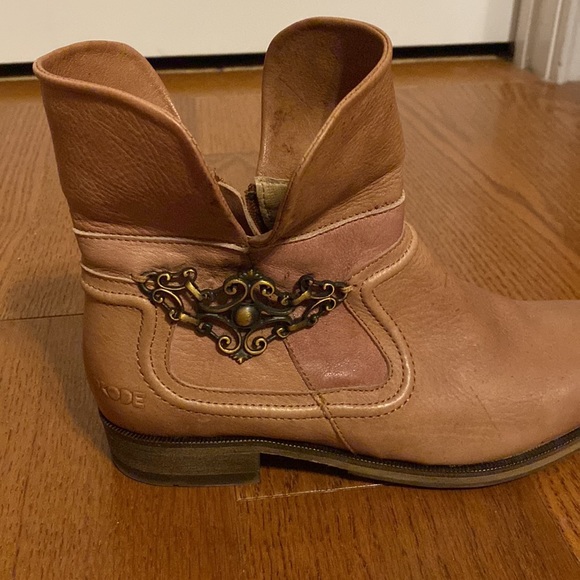Dkode Leather tan booties Size 38 / 8 - Picture 6 of 11
